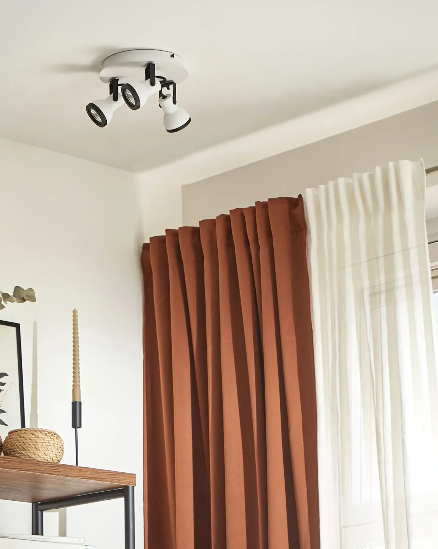 3 lys-spotlight BARO Justerbar Metal Hvid