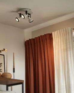 3 lys-spotlight BARO Justerbar Metal Hvid