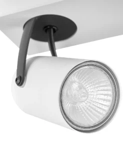 3 lys-spotlight KLIP Hvid Metal Justerbar