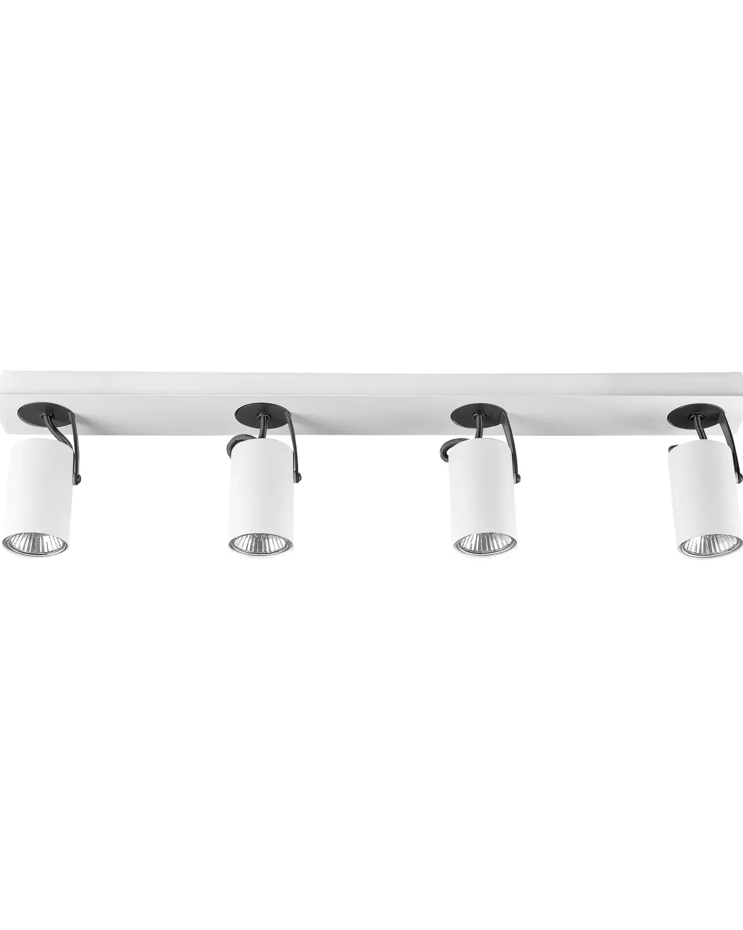 4 lys-spotlight KLIP Hvid Metal Justerbar
