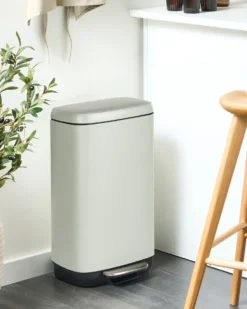 Affaldsbeholder med pedal 30 L ECOCOLLECT Metal Lysegrøn