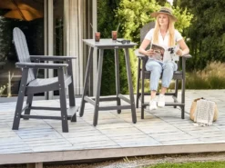 Altansæt ADIRONDACK Mørkegrå