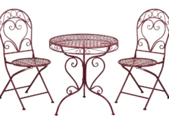 Altansæt ALBINIA Metal Bordeaux