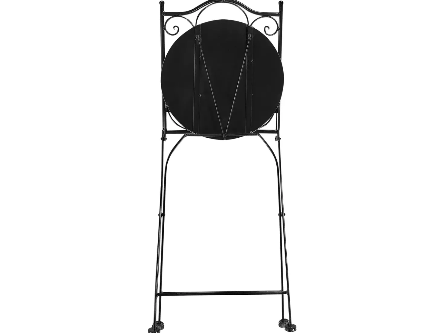 Altansæt Foldbar CIVITA Metal Sort