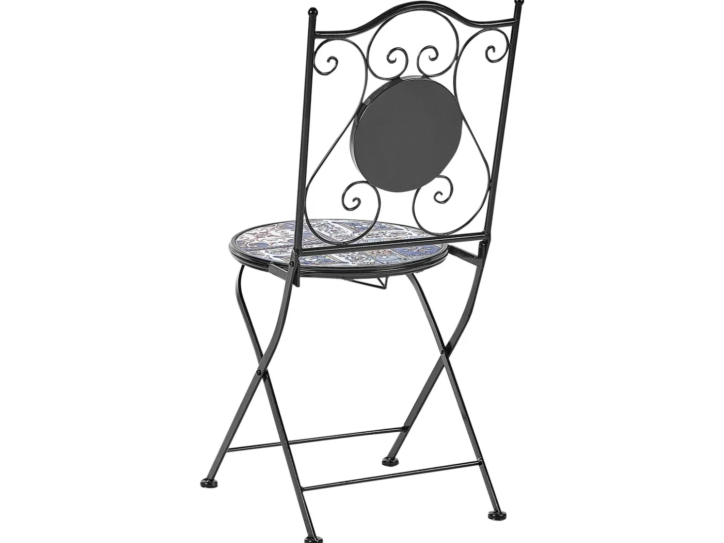 Altansæt Foldbar CIVITA Metal Sort
