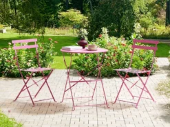 Altansæt Foldbar FIORI Metal Lyserød