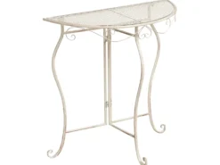 Altansæt Foldbar FOLELLI Metal Lys Beige