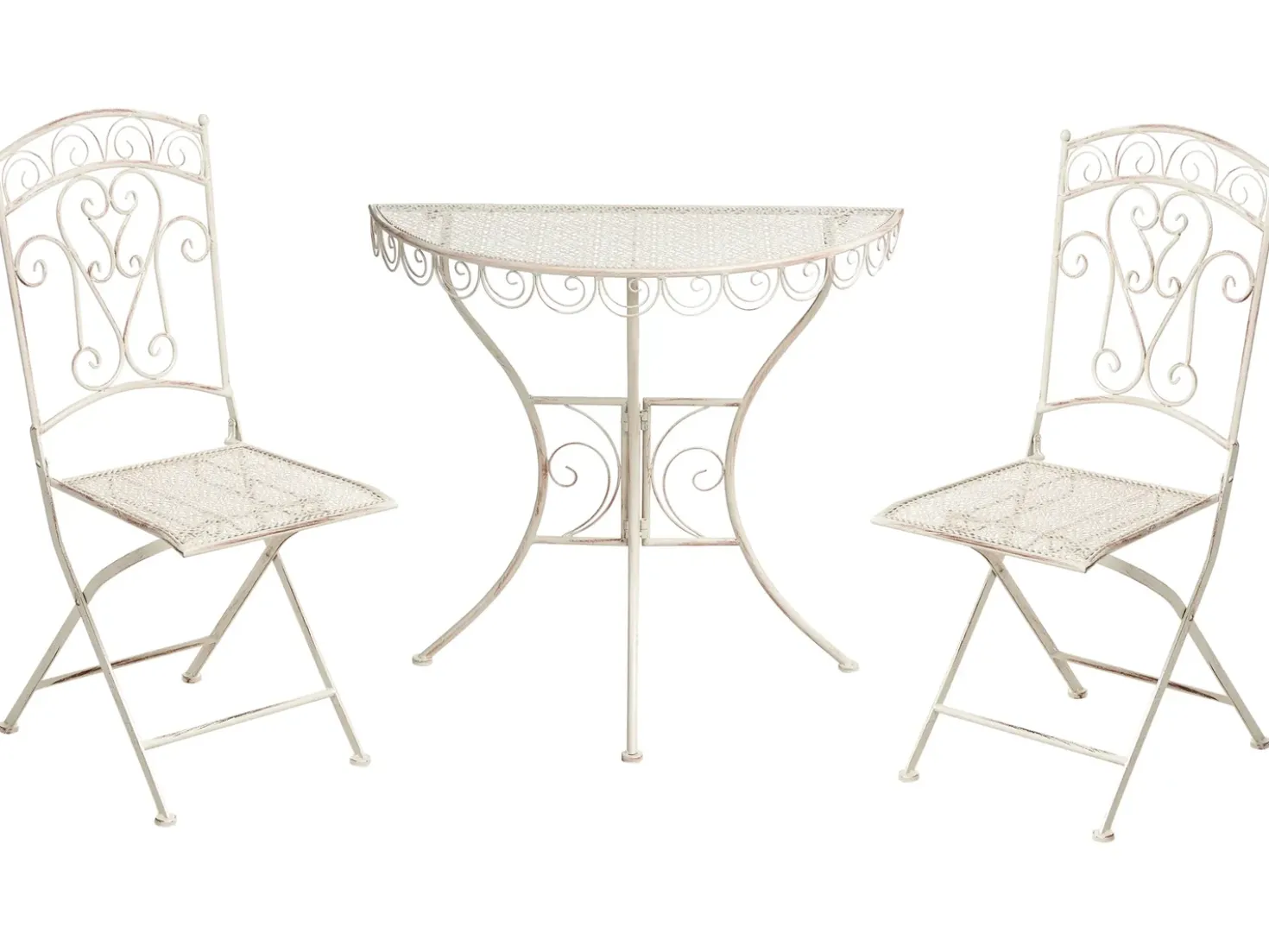 Altansæt Foldbar JUINA Metal Lys Beige