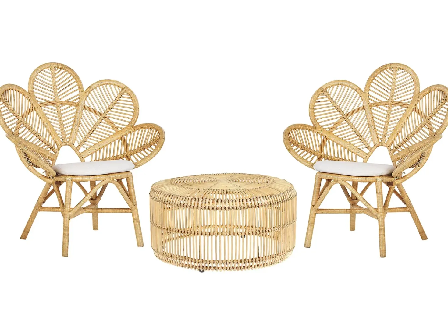 Altansæt med puder FLORENTINE / LIMNI Rattan Beige
