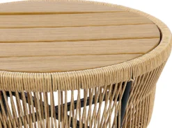 Altansæt med puder GARGANO PE-rattan Naturlig