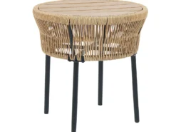 Altansæt med puder GARGANO PE-rattan Naturlig
