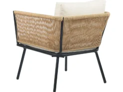 Altansæt med puder GARGANO PE-rattan Naturlig