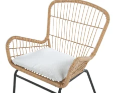 Altansæt med puder LABICO PE-rattan Lysebrun