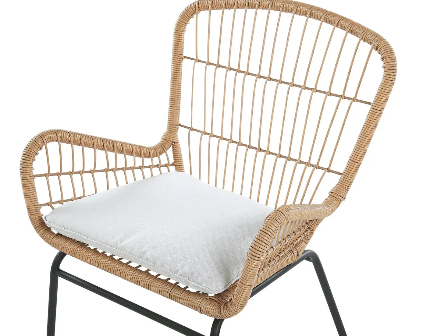 Altansæt med puder LABICO PE-rattan Lysebrun