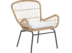 Altansæt med puder LABICO PE-rattan Lysebrun