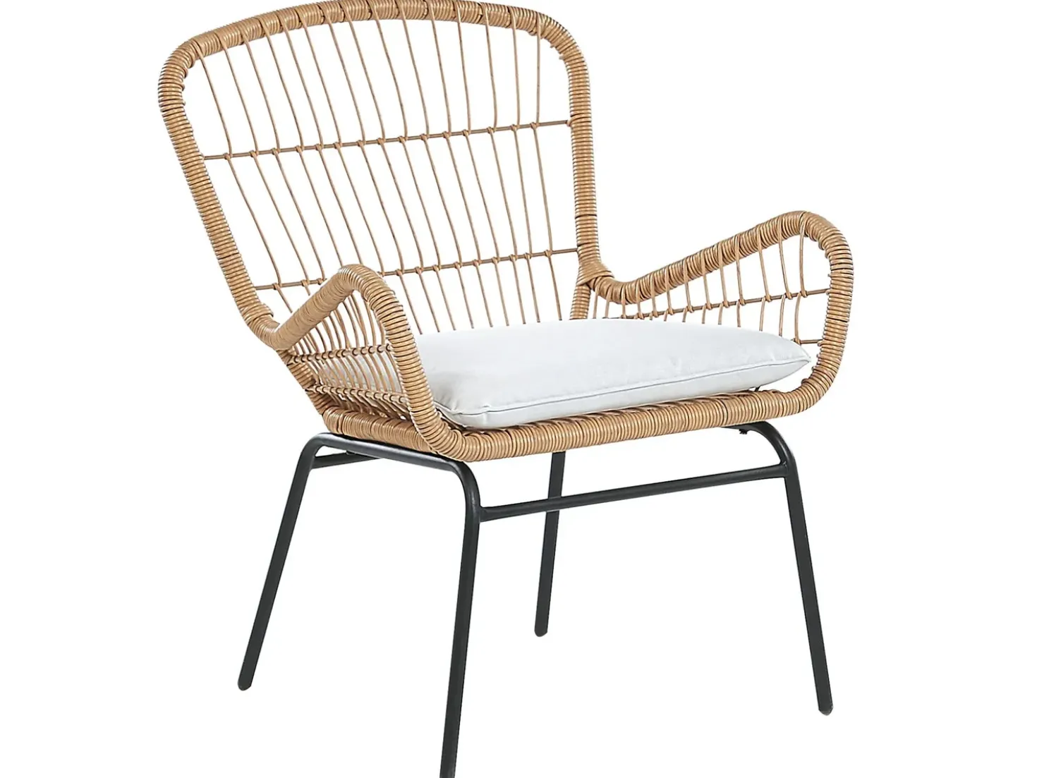 Altansæt med puder LABICO PE-rattan Lysebrun