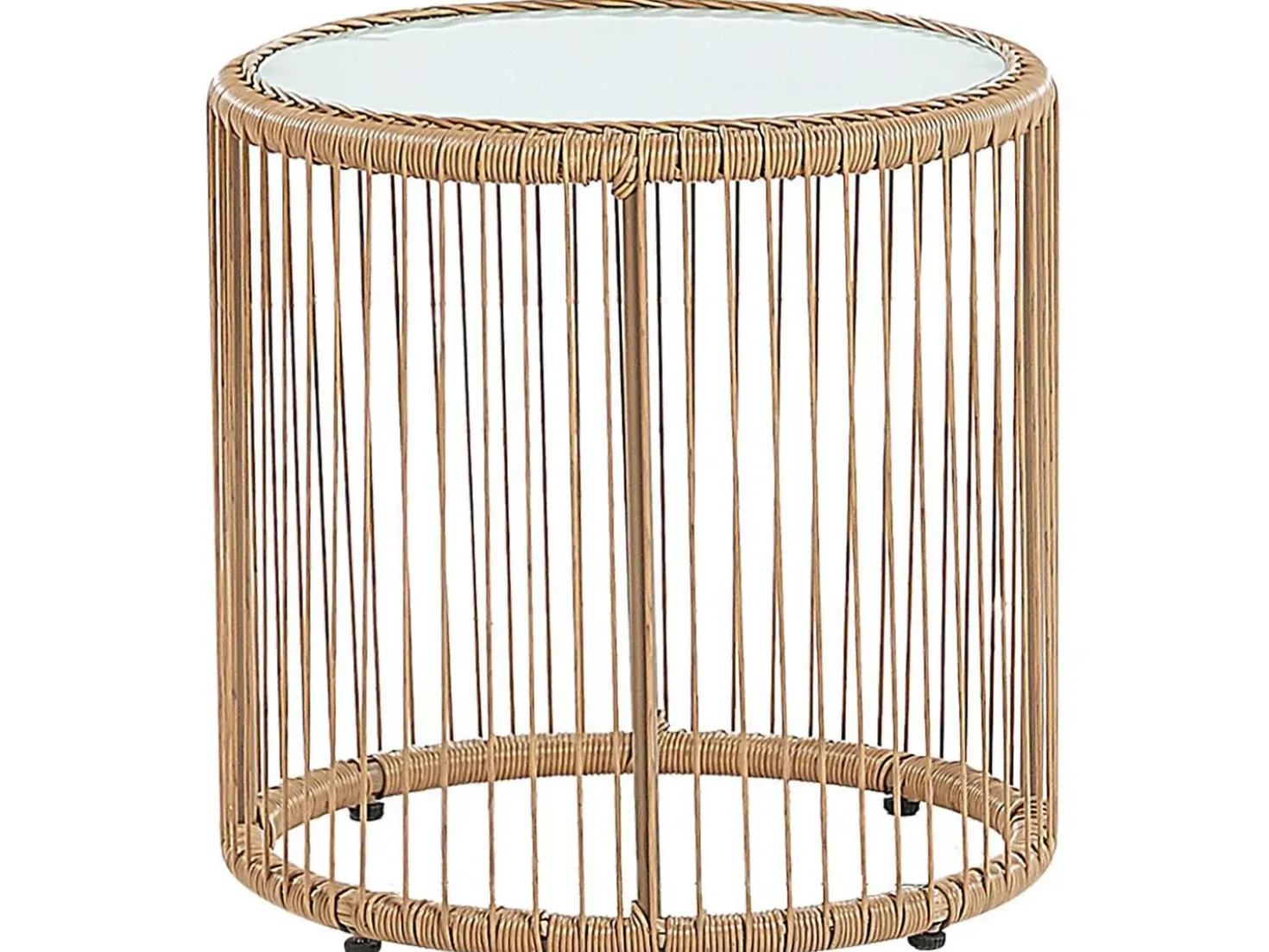 Altansæt med puder LABICO PE-rattan Lysebrun