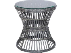 Altansæt med puder MESYNA PE-rattan Brungrå