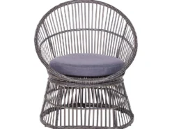 Altansæt med puder MESYNA PE-rattan Brungrå