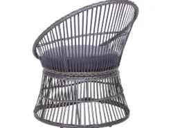 Altansæt med puder MESYNA PE-rattan Brungrå