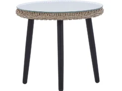 Altansæt med puder ORTIGIA PE-rattan Lys Beige Beige
