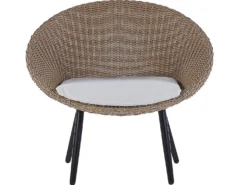 Altansæt med puder ORTIGIA PE-rattan Lys Beige Beige