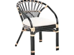 Altansæt med puder PECORINI Rattan Sort
