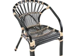 Altansæt med puder PECORINI Rattan Sort