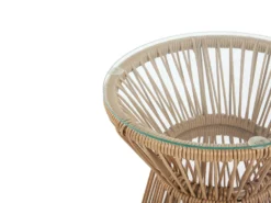Altansæt med puder TRESTINA PE-rattan Lysebrun