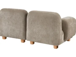 AMLI 2 personers Modulsofa Beige med fodskammel