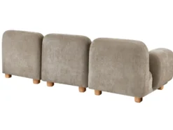AMLI 3 personers Modulsofa Beige med fodskammel