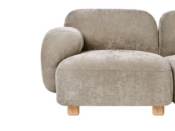 AMLI 3 personers Modulsofa Beige med fodskammel