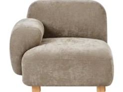 AMLI 3 personers Modulsofa Beige med fodskammel