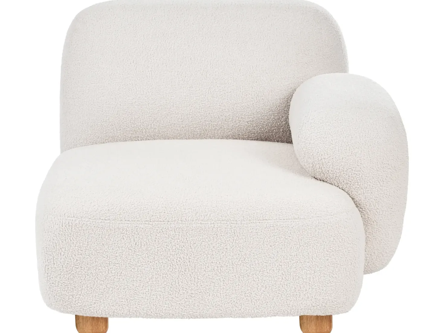 AMLI 2 personers Modulsofa Cremehvid Boucle
