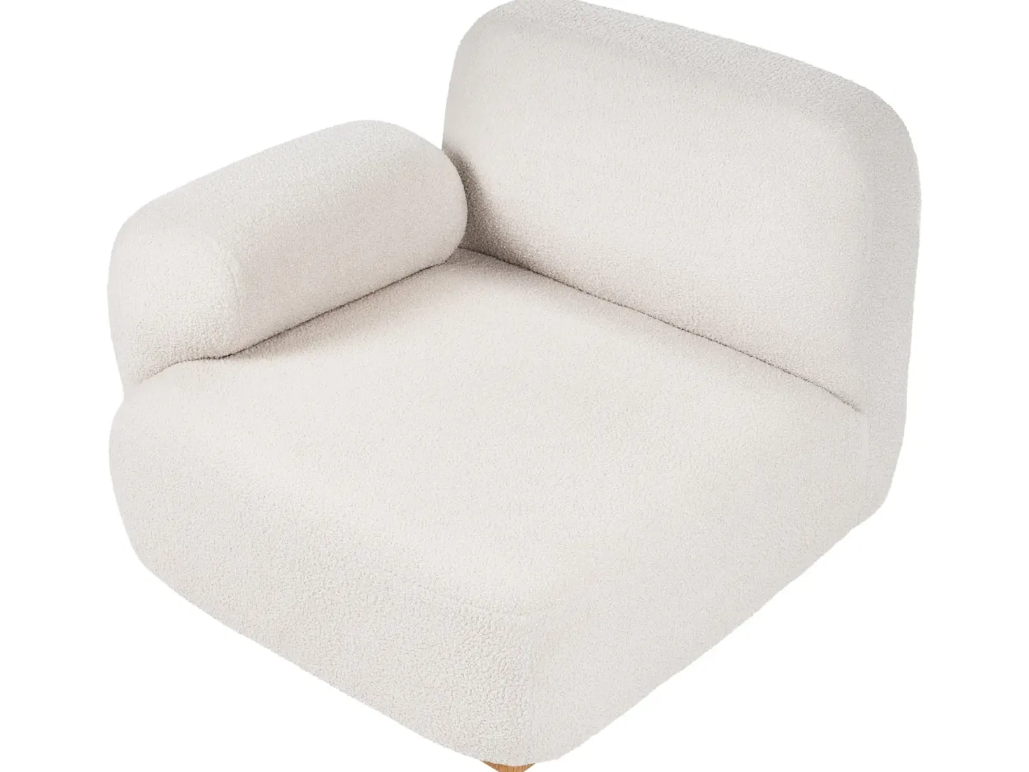 AMLI 2 personers Modulsofa Cremehvid Boucle