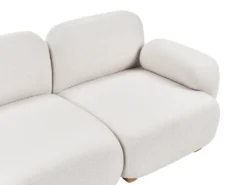 AMLI 2 personers Modulsofa Cremehvid Boucle