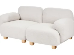 AMLI 2 personers Modulsofa Cremehvid Boucle