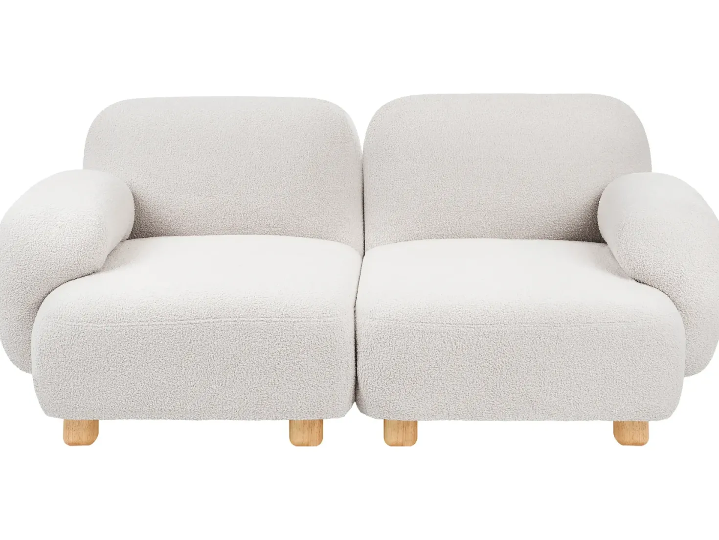AMLI 2 personers Modulsofa Cremehvid Boucle