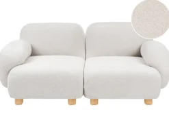 AMLI 2 personers Modulsofa Cremehvid Boucle