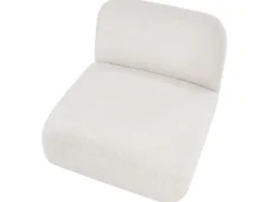 AMLI 3 personers Modulsofa Cremehvid Boucle med fodskammel