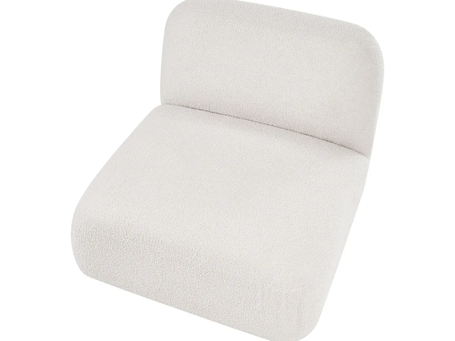 AMLI 3 personers Modulsofa Cremehvid Boucle med fodskammel