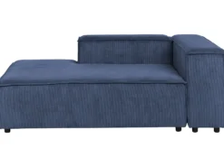 ARDAL 5 personers Hjørnesofa modul Venstrevendt Mørkeblå Fløjl