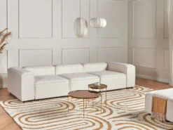 ARDAL 3 personers Modulsofa Cremehvid Boucle