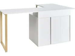 ASHMORE Hvid 165/220 cm 55 cm