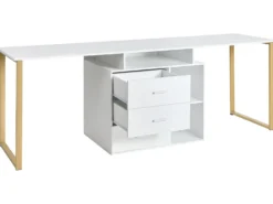 ASHMORE Hvid 165/220 cm 55 cm