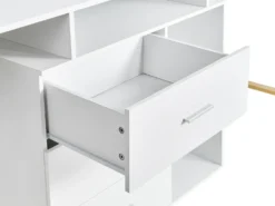 ASHMORE Hvid 165/220 cm 55 cm