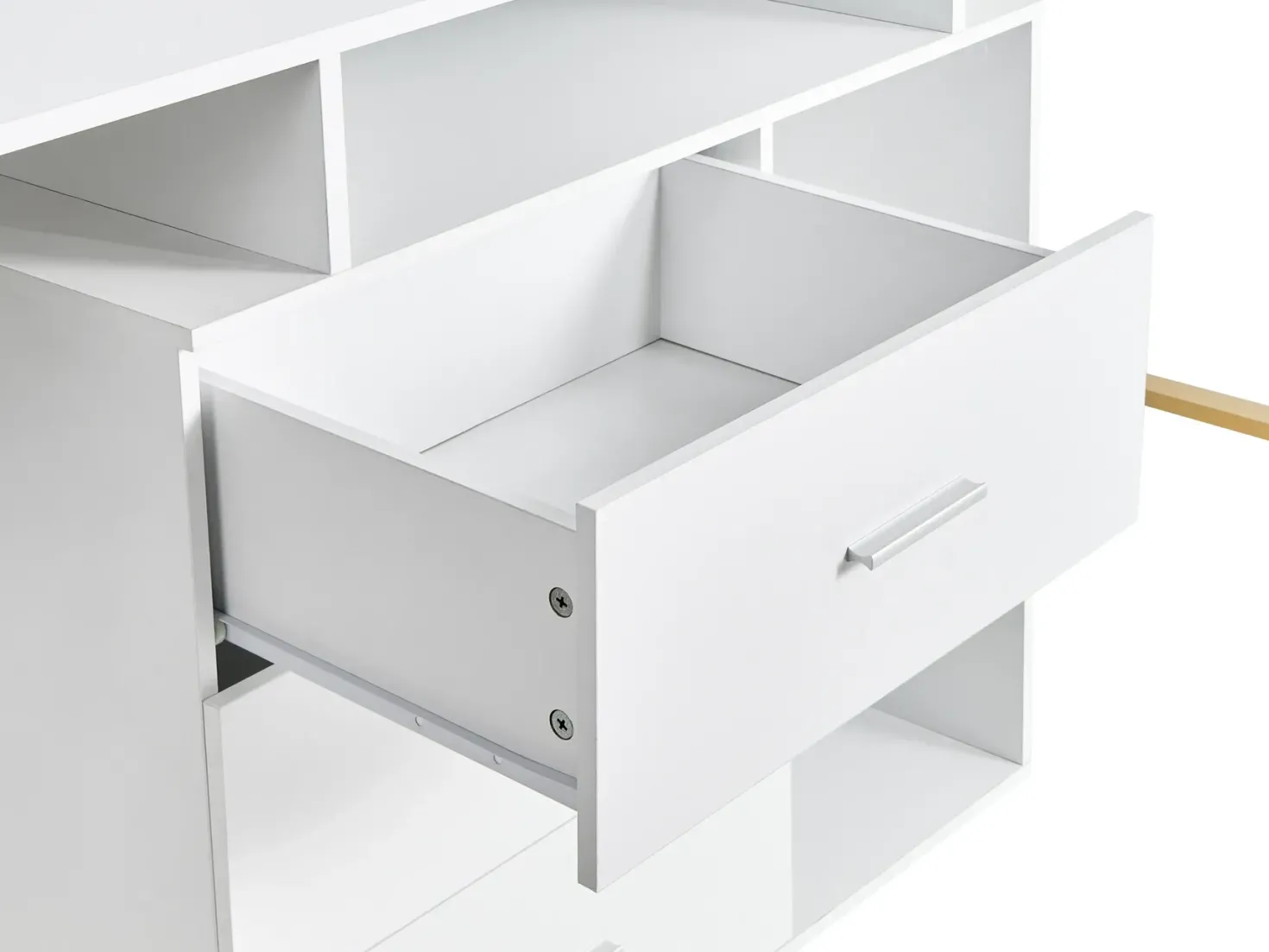 ASHMORE Hvid 165/220 cm 55 cm