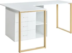 ASHMORE Hvid 165/220 cm 55 cm