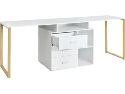 ASHMORE Hvid 165/220 cm 55 cm