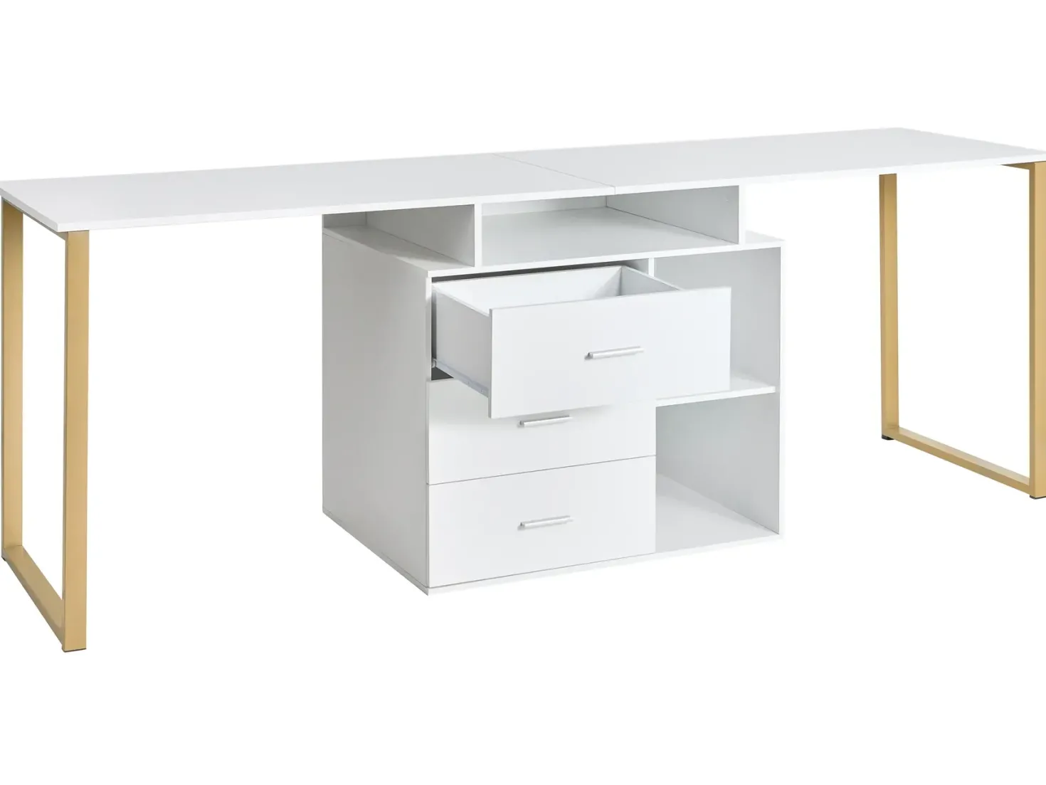 ASHMORE Hvid 165/220 cm 55 cm